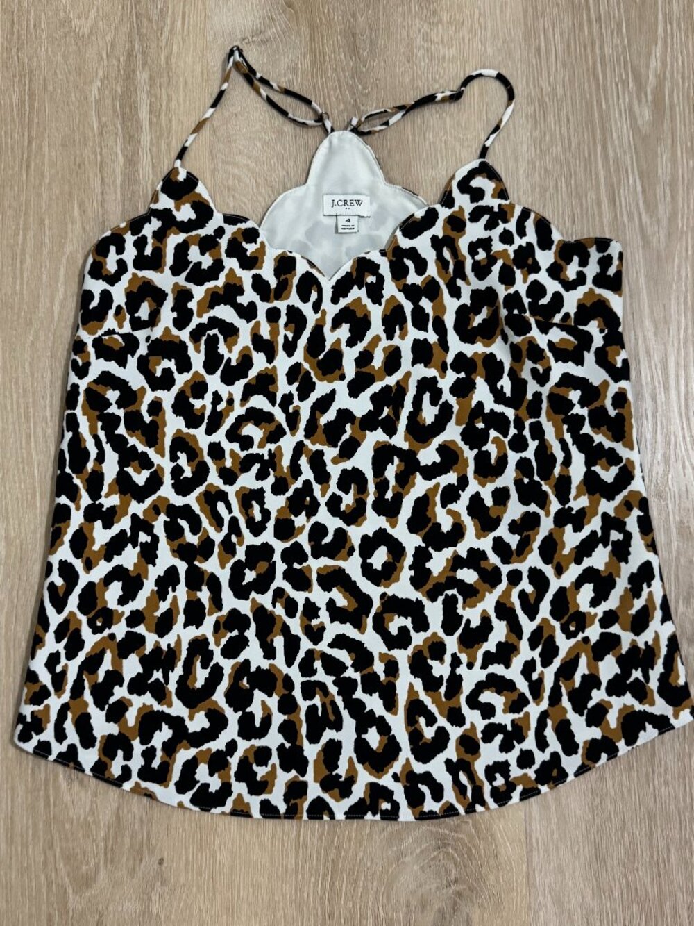 J.Crew leopard print cami in a gorgeous neutral brown, black & ivory print! 🐆